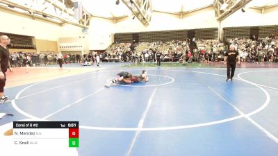 140-J lbs Consi Of 8 #2 - Noah Mendez, N/a vs Christian Snell, Blue Wave Youth