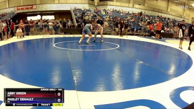 140 lbs Cons. Round 2 - Abby Green, OH vs Paisley DeNault, MI