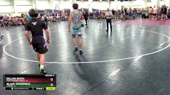 132 lbs Round 5 (10 Team) - Dillon Smith, Eagle Empire Purple vs Blake Wakefield, Lapeer