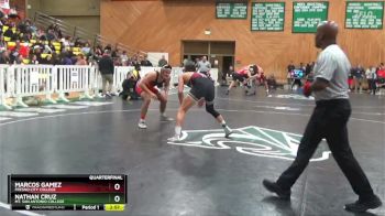 174 lbs Quarterfinal - Nathan Cruz, Mt. San Antonio College vs Marcos Gamez, Fresno City College