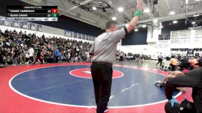 120 lbs 5th Place Match - Elias Casas, Cajon vs Chase Carrasco, Lakeside