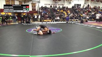 165 lbs Cons. Round 3 - Robbie Leahy, Brownsburg vs Royce Lopez, Warren Township