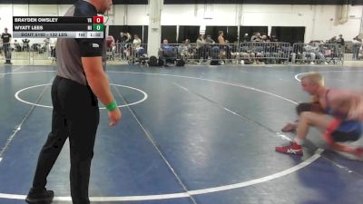 132 lbs Consi Of 64 #1 - Brayden Owsley, VA vs Wyatt Lees, MI