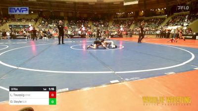 67 lbs Quarterfinal - Luke Taussig, Greater Heights Wrestling vs Deshawn Doyle, Steel City Reloaded