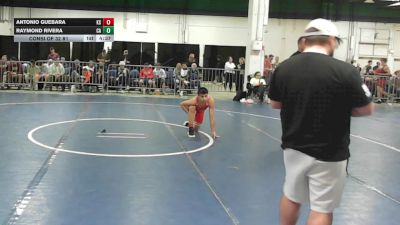 132 lbs Consi Of 32 #1 - Antonio Guebara, KS vs Raymond Rivera, CA