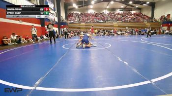 132 lbs Consi Of 8 #2 - Jaden Guinn, Pryor Tigers Wrestling vs Ayden Kulp, Sapulpa