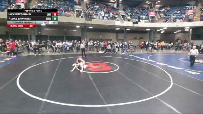132 lbs Champ. Round 2 - Luke Erwinski, Chicago (Mt. Carmel) vs Jack Fitzgerald, Naperville (Central)