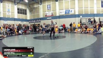 68 lbs Round 2 (3 Team) - Jacson Lewis, Mater Dei Wrestling Club vs Hayden Roll, Perry Meridian Wrestling Club