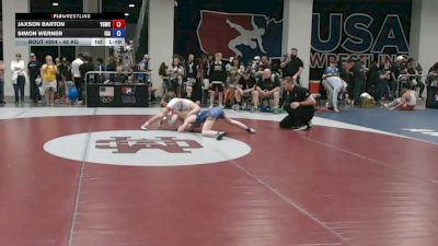 48 kg Cons. Rd Of 64 - Jaxson Barton, Young Guns Wrestling Club vs Simon Werner, Interior Grappling Academy