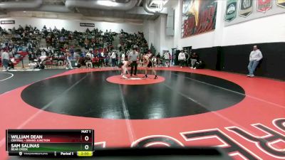 132 lbs Quarterfinal - Sam Salinas, Bear Creek vs William Dean, Central - Grand Junction