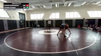 120 lbs Cons. Round 1 - Jasmine Thomas, Cheyenne East vs Hayden Shrewsbury, Rock Springs
