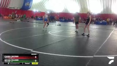 120 lbs Round 1 (6 Team) - Charli Snyder, Team Yellow vs Brynn Mulder, Team Red