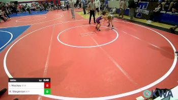 66 lbs Round Of 16 - Ivan Mackey, Bristow Youth Wrestling vs Ross Stegeman, Tulsa Blue T Panthers