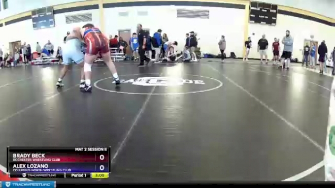 285 lbs Semifinal - Brady Beck, Rochester Wrestling Club vs Alex Lozano,  Columbus North Wrestling Club