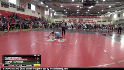 95 lbs Semifinal - Harper Hamacher, MN Elite vs Mason Sorensen, Owatonna Wrestling Association