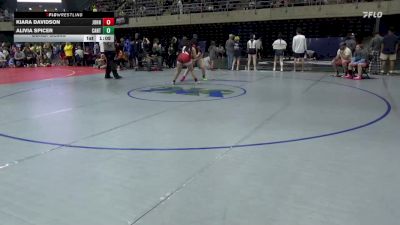 158 lbs Consolation - Kiara Davidson, Johnson City vs Alivia Spicer, Canton