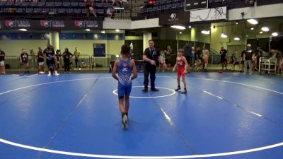 63 lbs Cons. Sub-semis - Jesse Wright, Kansas City Training Center vs Justin-Carter Jones, Toss Em Up Wrestling Academy