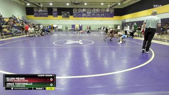 157 lbs Quarterfinal - Elijah Means, Wichita Training Center vs Vince Tortoriello, Izzy Style Wrestling