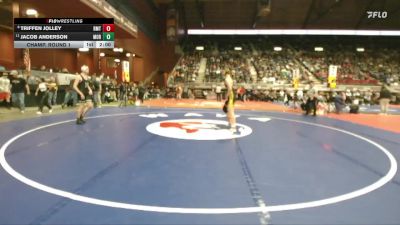 2A-165 lbs Champ. Round 1 - Jacob Anderson, Moorcroft vs Triffen Jolley, Rocky Mountain