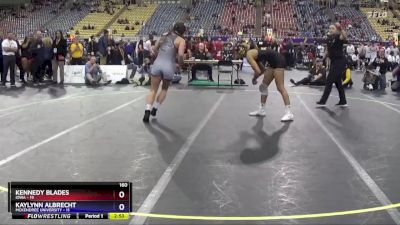 160 lbs Semis & 3rd Wb (16 Team) - Kennedy Blades, Iowa vs Kaylynn Albrecht, McKendree University