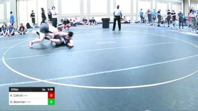 215 lbs Round Of 64 - Alex Cabral, Swamp Monsters vs Dallin Bowman, Timpanogos