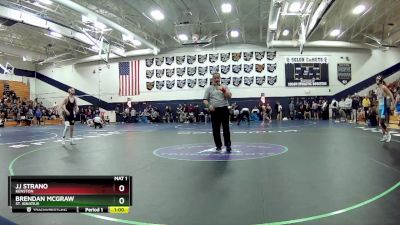 126 lbs Cons. Round 4 - Brendan McGraw, St. Ignatius vs JJ Strano, Kenston