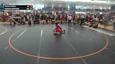 113 lbs Cons. Round 3 - Zovan Wagley, Unattached vs Hassan Crutcher, Unattached