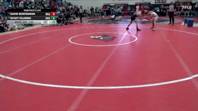 133 lbs Quarterfinal - Gavin Mortenson, Dawson-Boyd - Lac Qui Parle - Montevideo United vs Wyatt Pilarski, Holdingford