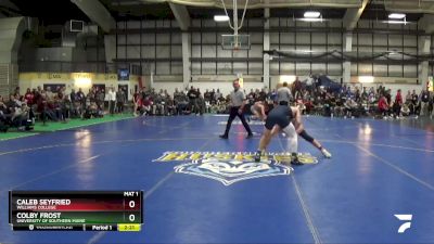 149 lbs Quarterfinal - Caleb Seyfried, Williams College vs Colby Frost, University Of Southern Maine