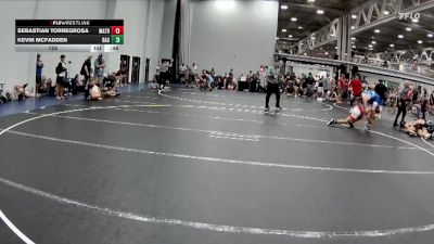 126 lbs Round 4 (6 Team) - Sebastian Torregrosa, Mat Assassins Red vs Kevin McFadden, Broad Axe Gold