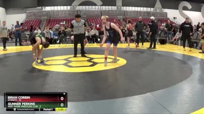 105 lbs Round 2 (8 Team) - Brian Corbin, Dynasty vs Gunner Perkins, West Shore Wrestling Club