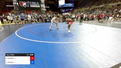 160 lbs Rnd Of 128 - Cedric Griffin, North Carolina vs Joey Fumic, Ohio