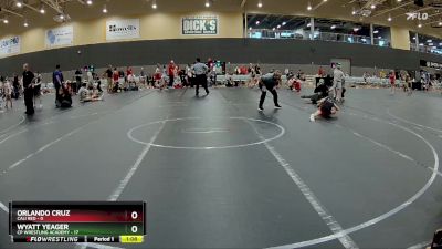 64 lbs Round 2 (6 Team) - Orlando Cruz, Cali Red vs Wyatt Yeager, CP Wrestling Academy