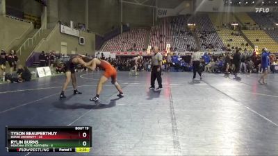 184 lbs 2nd Wrestleback (16 Team) - Tyson Beauperthuy, Doane University vs Rylin Burns, Montana State-Northern