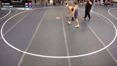138 lbs Cons. Round 5 - Eli Faris, Mustang Wrestling Club vs Brian Berg, Frontier Wrestling Club