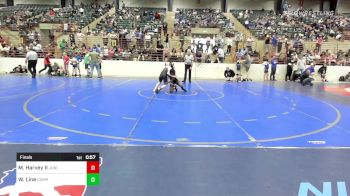 100 lbs Final - Mario Harvey II, Junior MatDogs Wrestling vs Wyatt Line, Compound Wrestling