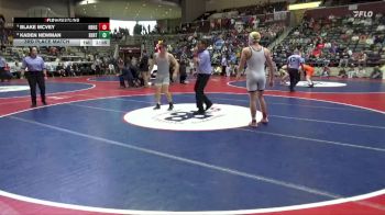 6A 165 lbs 3rd Place Match - Kaden Newman, BENTONVILLE HIGH SCHOOL vs Blake McVey, Har-Ber High School