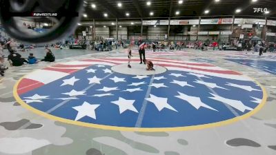55 lbs 1st Place Match - Griff Greenhaw, Watford City Wolves vs Teagan Scherr, Gorilla Wrestling Club