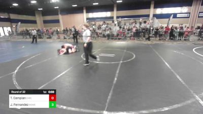 137 lbs Round Of 32 - Tomas Campian, Christopher Columbus HS vs Jacob Fernandez, Monster Garage