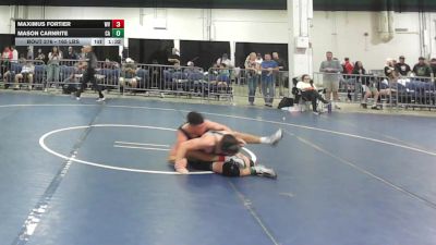165 lbs Round Of 32 - Maximus Fortier, WV vs Mason Carnrite, CA