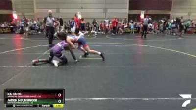 112 lbs Semis & 1st Wrestleback (8 Team) - Kai Enos, American Gladiators-Havoc vs Jaden Neunsinger, Untouchables Black