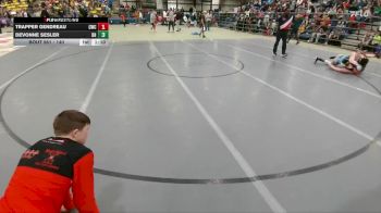 140 lbs Champ. Round 1 - Devonne Sesler, Bon Homme vs Trapper Gendreau, Coyote Wrestling Club
