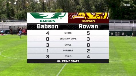 Replay: Rowan vs Babson | Sep 13 @ 12 PM