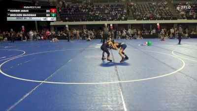 75 lbs Cons. Round 3 - Korbin Jabas, New Prague Wrestling vs Brecken Massman, Outlaw Wrestling Club