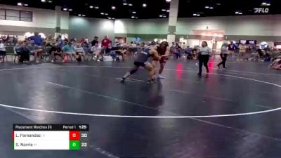 170 lbs Placement Matches (16 Team) - Luis Fernandez, Glynn Coastal vs Samuel Norris, Cow Valley