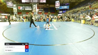 100 lbs Cons 8 #1 - Austin Hayes, MD vs William Webb, NJ