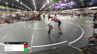 123 lbs Consi Of 16 #2 - Kaiden Navarro, Threshold WC vs Sid Cohen, Rancho Bernardo WC