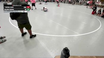 87-97 lbs Quarterfinal - Petra Hart, Chatham Glenwood vs Aslinn Ewing, Bulls WC