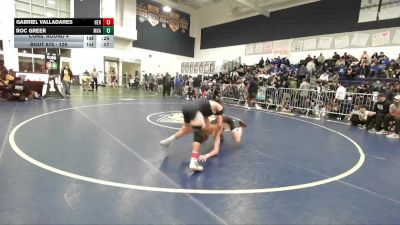 126 lbs Cons. Round 4 - Roc Greer, Murrieta Valley vs Gabriel Valladares, Heritage