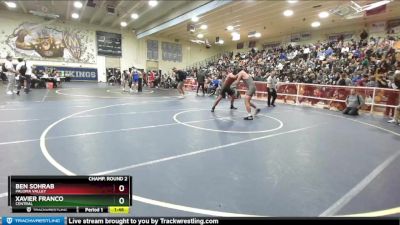 195 lbs Champ. Round 2 - Xavier Franco, Central vs Ben Sohrab, Paloma Valley